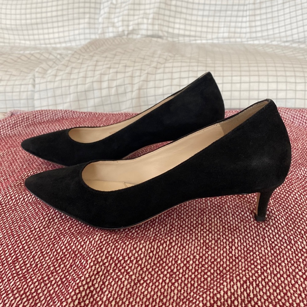 Cole Haan Black Suede Pumps, Size 7